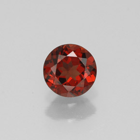 0.52 ct Red Almandine Garnet Gemstone, Almandine Garnet Gem in Round Facet Shape for Sale.