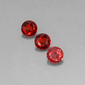1.07 ct Red Almandine Garnet Gemstone, Almandine Garnet Gem in Round Facet Shape for Sale.