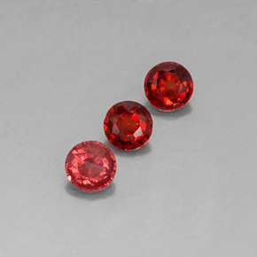 1.07 ct Red Almandine Garnet Stone, Natural Almandine Garnet in Round Facet Shape for Sale