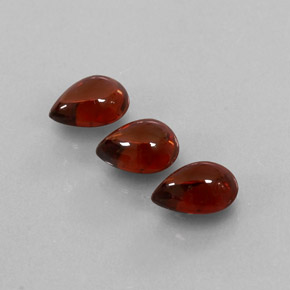 1.60 ct Red Almandine Garnet Gemstone, Almandine Garnet Gem in Pear Cabochon Shape for Sale.