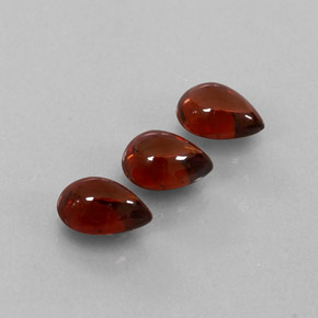 1.60 ct Red Almandine Garnet Stone, Natural Almandine Garnet in Pear Cabochon Shape for Sale