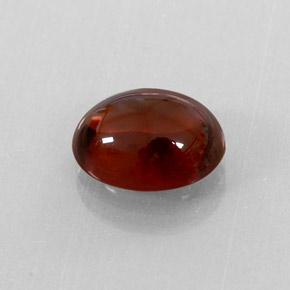 3.38 ct Red Almandine Garnet Stone, Natural Almandine Garnet in Oval Cabochon Shape for Sale