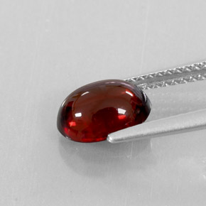 Almandine Garnet Gemstone in 9 x 7 mm (calibrated) Size for Sale, Almandine Garnet Stone in Deep Red Color