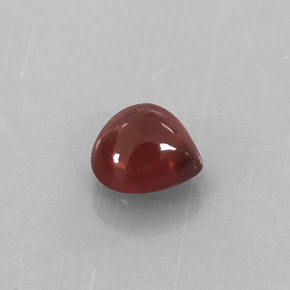 0.70 ct Red Almandine Garnet Stone, Natural Almandine Garnet in Pear Cabochon Shape for Sale