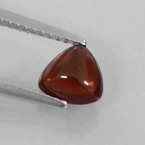 1.17 ct Red Almandine Garnet Gemstone, Almandine Garnet Gem in Trillion Cabochon Shape for Sale.