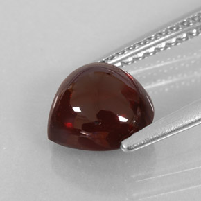 Almandine Garnet Gemstone in 7.9 x 7.6 mm Size for Sale, Almandine Garnet Stone in Deep Red Color