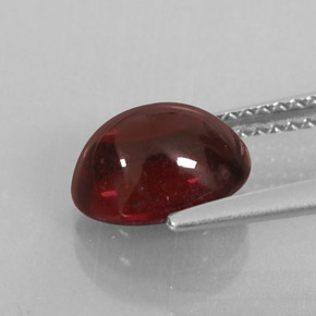 Almandine Garnet Gemstone in 9 x 7 mm (calibrated) Size for Sale, Almandine Garnet Stone in Deep Red Color