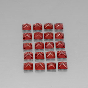 Almandine Garnet Gemstone in 4 x 4 mm (calibrated) Size for Sale, Almandine Garnet Stone in Red Color