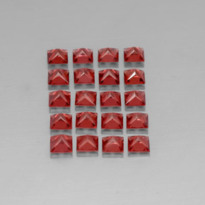 Almandine Garnet Gemstone in 4 x 4 mm (calibrated) Size for Sale, Almandine Garnet Stone in Red Color