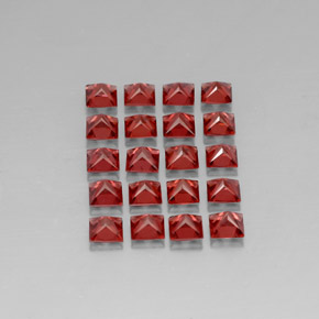 Almandine Garnet Gemstone in 4 x 4 mm (calibrated) Size for Sale, Almandine Garnet Stone in Red Color