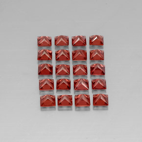 Almandine Garnet Gemstone in 4 x 4 mm (calibrated) Size for Sale, Almandine Garnet Stone in Red Color