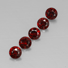 2.65 ct Red Almandine Garnet Stone, Natural Almandine Garnet in Diamond-Cut Shape for Sale
