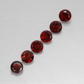 1.91 ct Red Almandine Garnet Stone, Natural Almandine Garnet in Round Facet Shape for Sale