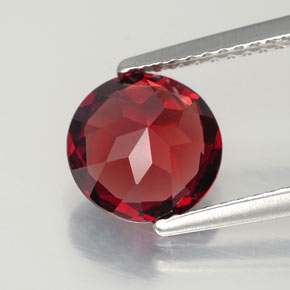 Almandine Garnet Gemstone in 8 mm (calibrated) Size for Sale, Almandine Garnet Stone in Deep Red Color