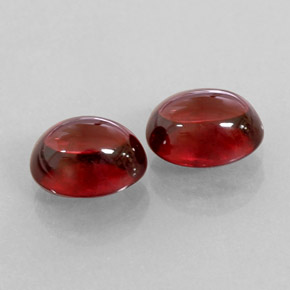 3.79 ct Red Almandine Garnet Stone, Natural Almandine Garnet in Oval Cabochon Shape for Sale