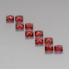 Almandine Garnet Gemstone in 4 x 4 mm (calibrated) Size for Sale, Almandine Garnet Stone in Red Color