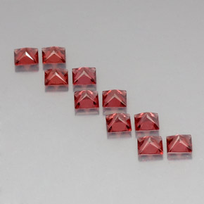 Almandine Garnet Gemstone in 4 x 4 mm (calibrated) Size for Sale, Almandine Garnet Stone in Red Color
