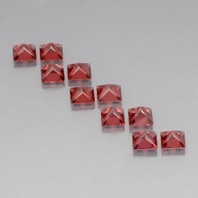 Almandine Garnet Gemstone in 4 x 4 mm (calibrated) Size for Sale, Almandine Garnet Stone in Red Color