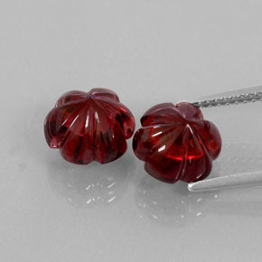 Almandine Garnet Gemstone in 9 x 8.6 mm Size for Sale, Almandine Garnet Stone in Deep Red Color