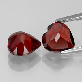Almandine Garnet Gemstone in 7.3 x 7.2 mm Size for Sale, Almandine Garnet Stone in Deep Red Color