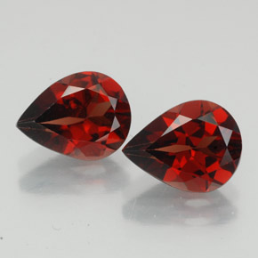 3.64 ct Red Almandine Garnet Gemstone, Almandine Garnet Gem in Pear Facet Shape for Sale.
