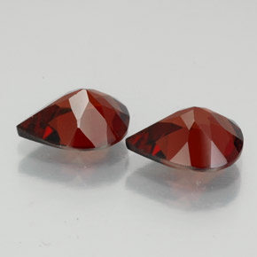 Almandine Garnet Gemstone in 9 x 7 mm Size for Sale, Almandine Garnet Stone in Deep Red Color