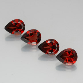 7.50 ct Red Almandine Garnet Gemstone, Almandine Garnet Gem in Pear Facet Shape for Sale.