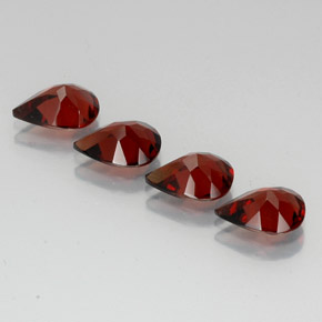 Almandine Garnet Gemstone in 9.1 x 6.9 mm Size for Sale, Almandine Garnet Stone in Deep Red Color