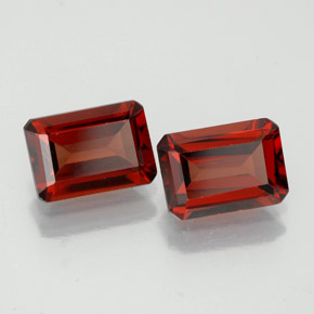 2.32 ct Red Almandine Garnet Gemstone, Almandine Garnet Gem in Octagon Facet Shape for Sale.