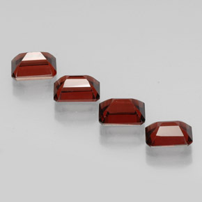 Almandine Garnet Gemstone in 7 x 5 mm (calibrated) Size for Sale, Almandine Garnet Stone in Deep Red Color