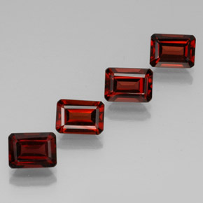5.43 ct Red Almandine Garnet Stone, Natural Almandine Garnet in Octagon Facet Shape for Sale