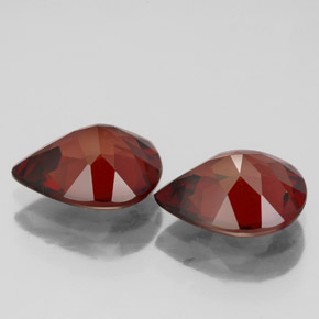 Almandine Garnet Gemstone in 9.1 x 7 mm Size for Sale, Almandine Garnet Stone in Deep Red Color