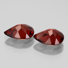 Almandine Garnet Gemstone in 9.1 x 6.9 mm Size for Sale, Almandine Garnet Stone in Deep Red Color