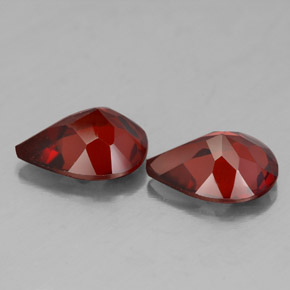 Almandine Garnet Gemstone in 9.2 x 7.1 mm Size for Sale, Almandine Garnet Stone in Deep Red Color