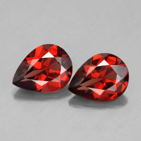 3.53 ct Red Almandine Garnet Gemstone, Almandine Garnet Gem in Pear Facet Shape for Sale.