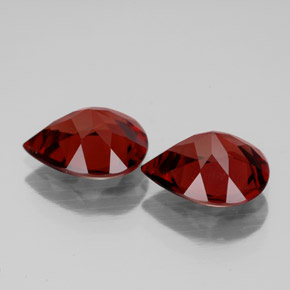 Almandine Garnet Gemstone in 8.4 x 7 mm Size for Sale, Almandine Garnet Stone in Deep Red Color