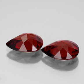 Almandine Garnet Gemstone in 9.1 x 6.8 mm Size for Sale, Almandine Garnet Stone in Deep Red Color