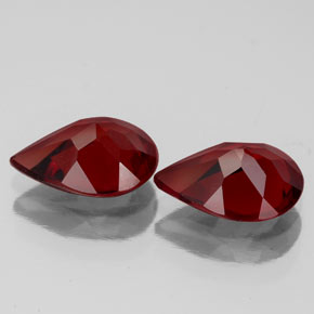 Almandine Garnet Gemstone in 9.2 x 6.8 mm Size for Sale, Almandine Garnet Stone in Deep Red Color