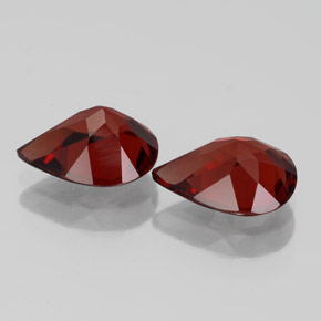 Almandine Garnet Gemstone in 9.1 x 7.1 mm Size for Sale, Almandine Garnet Stone in Deep Red Color