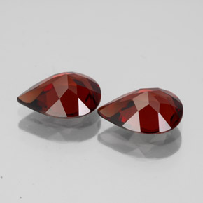 Almandine Garnet Gemstone in 9.1 x 7.1 mm Size for Sale, Almandine Garnet Stone in Deep Red Color