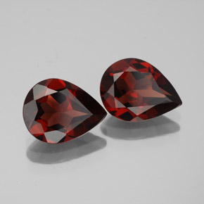 3.12 ct Red Almandine Garnet Stone, Natural Almandine Garnet in Pear Facet Shape for Sale