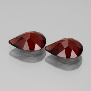 Almandine Garnet Gemstone in 9.1 x 7 mm Size for Sale, Almandine Garnet Stone in Deep Red Color
