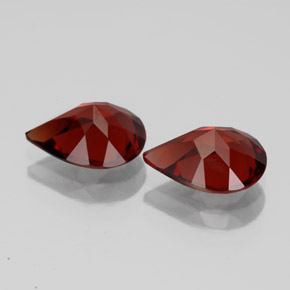 Almandine Garnet Gemstone in 9.2 x 6.9 mm Size for Sale, Almandine Garnet Stone in Deep Red Color