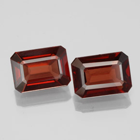2.11 ct Red Almandine Garnet Gemstone, Almandine Garnet Gem in Octagon Facet Shape for Sale.