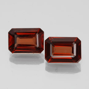 2.08 ct Red Almandine Garnet Gemstone, Almandine Garnet Gem in Octagon Facet Shape for Sale.