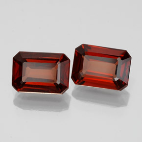 2.08 ct Red Almandine Garnet Stone, Natural Almandine Garnet in Octagon Facet Shape for Sale