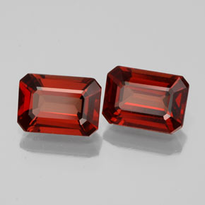 2.09 ct Red Almandine Garnet Stone, Natural Almandine Garnet in Octagon Facet Shape for Sale