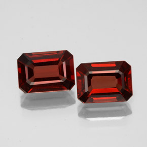2.22 ct Red Almandine Garnet Gemstone, Almandine Garnet Gem in Octagon Facet Shape for Sale.