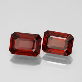2.22 ct Red Almandine Garnet Stone, Natural Almandine Garnet in Octagon Facet Shape for Sale