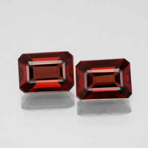 2.16 ct Red Almandine Garnet Gemstone, Almandine Garnet Gem in Octagon Facet Shape for Sale.